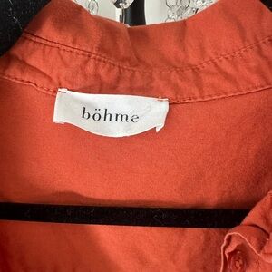 Bohme Orange Button Down Shirt